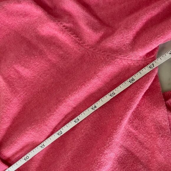 BODEN Pink Red Grosgrain Placket Button Cotton Long Sleeve Cardigan Swea… - Picture 13 of 15